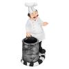 Chef Shape Figurine Statue Craft Decoration Ornament for Living Room Kitchen Restaurant