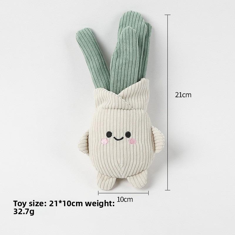 Dog Sound-making Toy, Soothing Vegetable Companion, Entertainment for Boredom Relief, Teeth Grinding, Interactive Plush Pet Toy