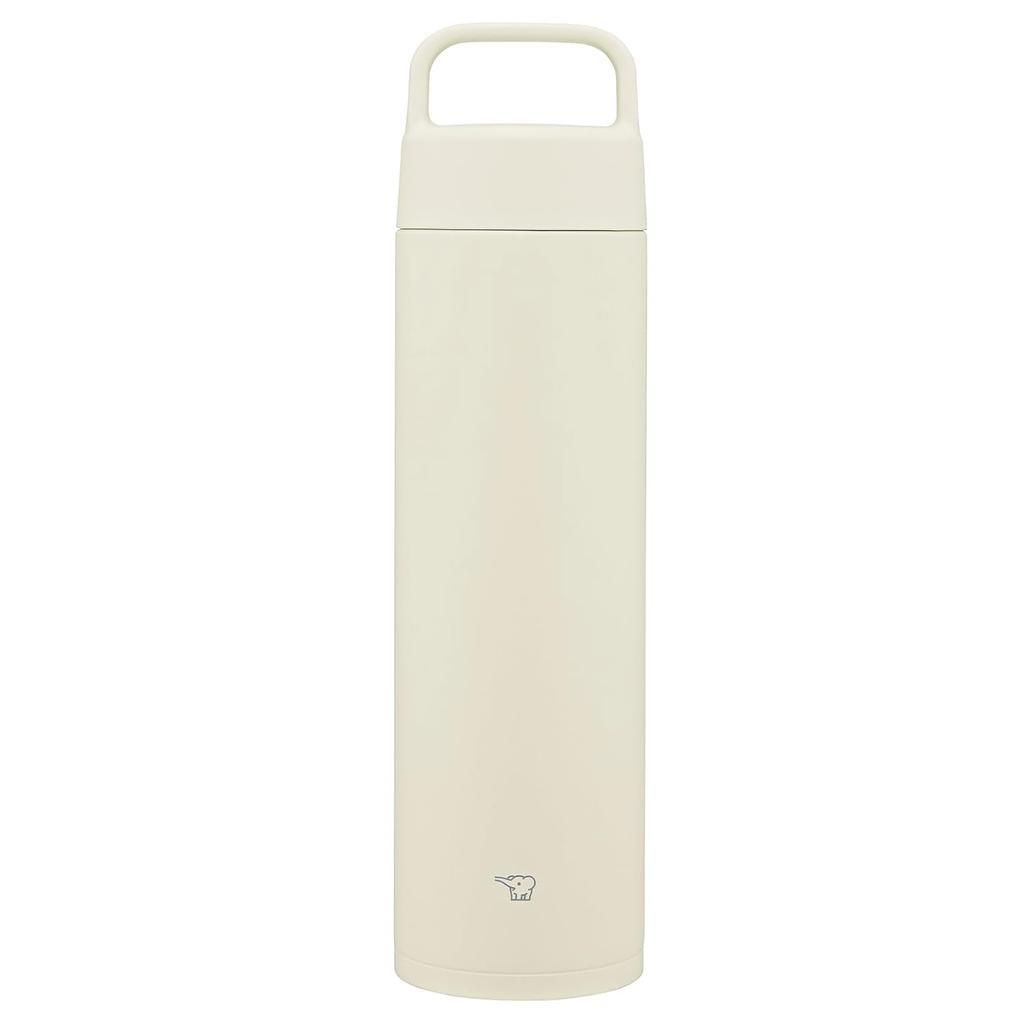 Zojirushi stainless steel mug 650ml easy carry handle type dishwasher safe seamless lid only 2 points maintenance Ecru SM-RS65-WZ.