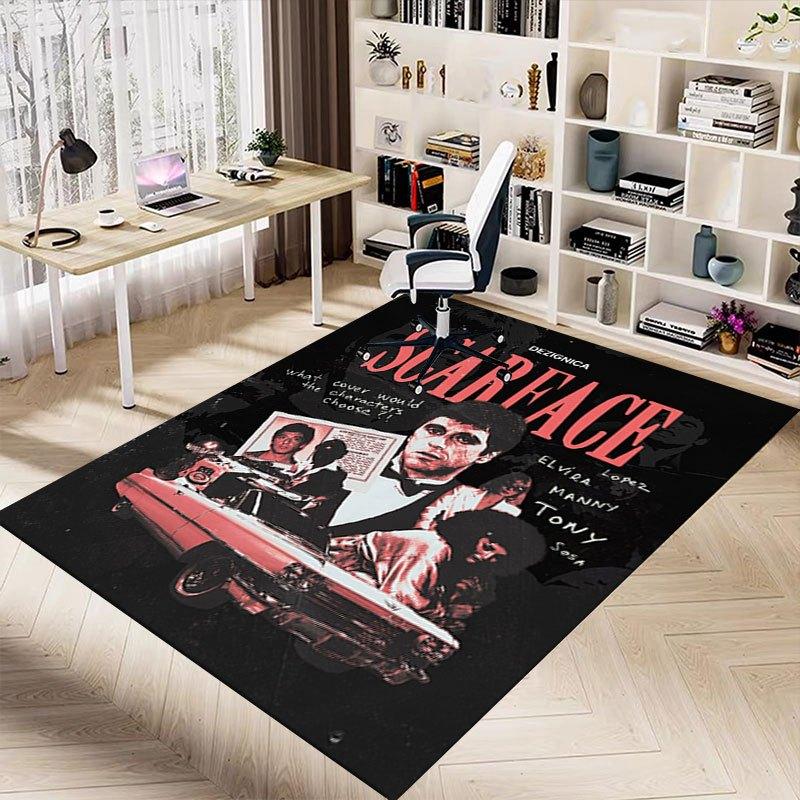 1pz Tappetino per Sedia da Ufficio Scarface Morbido, Confortevole, Per Tutte le Stagioni, Perfetto per la Casa, la Camera da Letto o l'Arredamento dell'Ufficio, Regalo Perfetto per