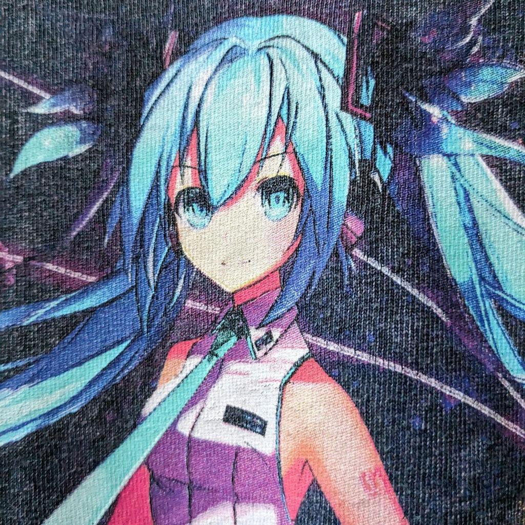 [USED] Hatsune Miku Graphic Print Anime T-Shirt VOCALOID Oversized