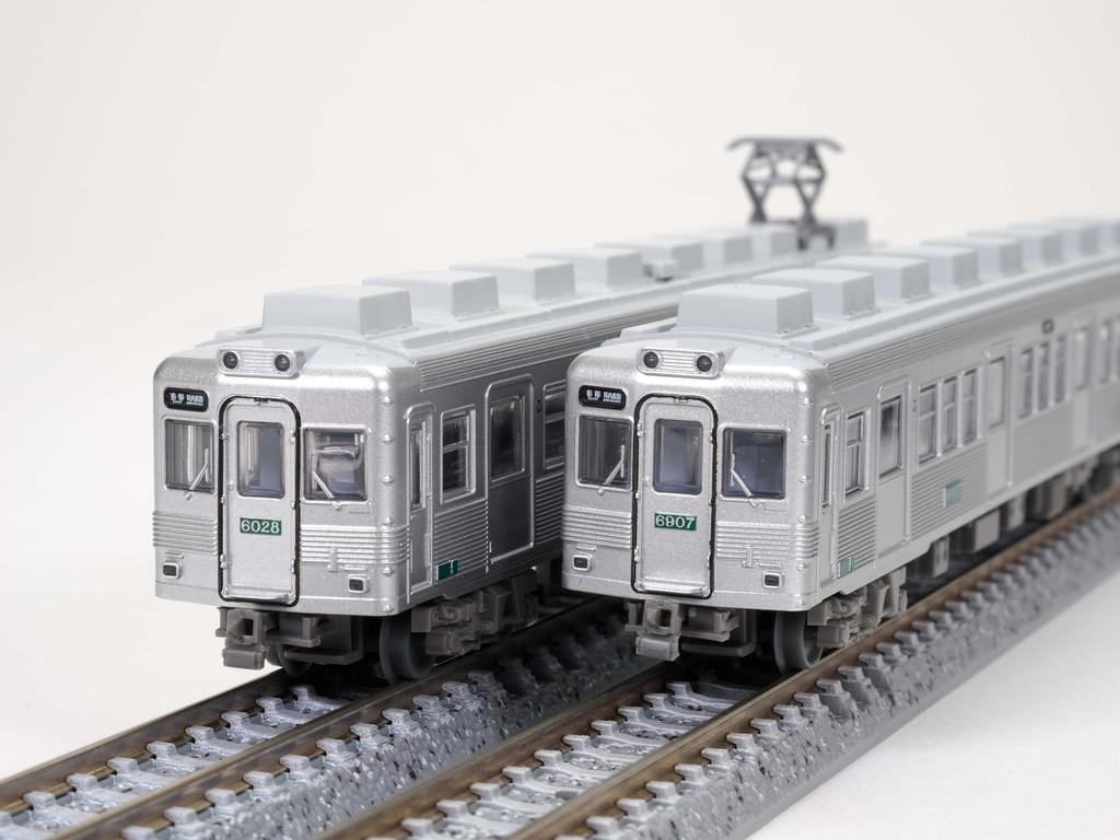 Tomytec Railway Collection: Nankai Electric Railway Series 6000, Nostalgic Stainless Steel Unpainted, 2-Car Set, Diorama Supplies, 335184