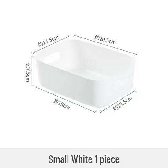Desktop Cosmetic & Sundries Storage Basket - Plastic Organizer for Snacks & Kitchen Essentials