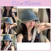 Stylish Unisex Denim Fisherman Hat For Summer With Sun Protection And Embroidery