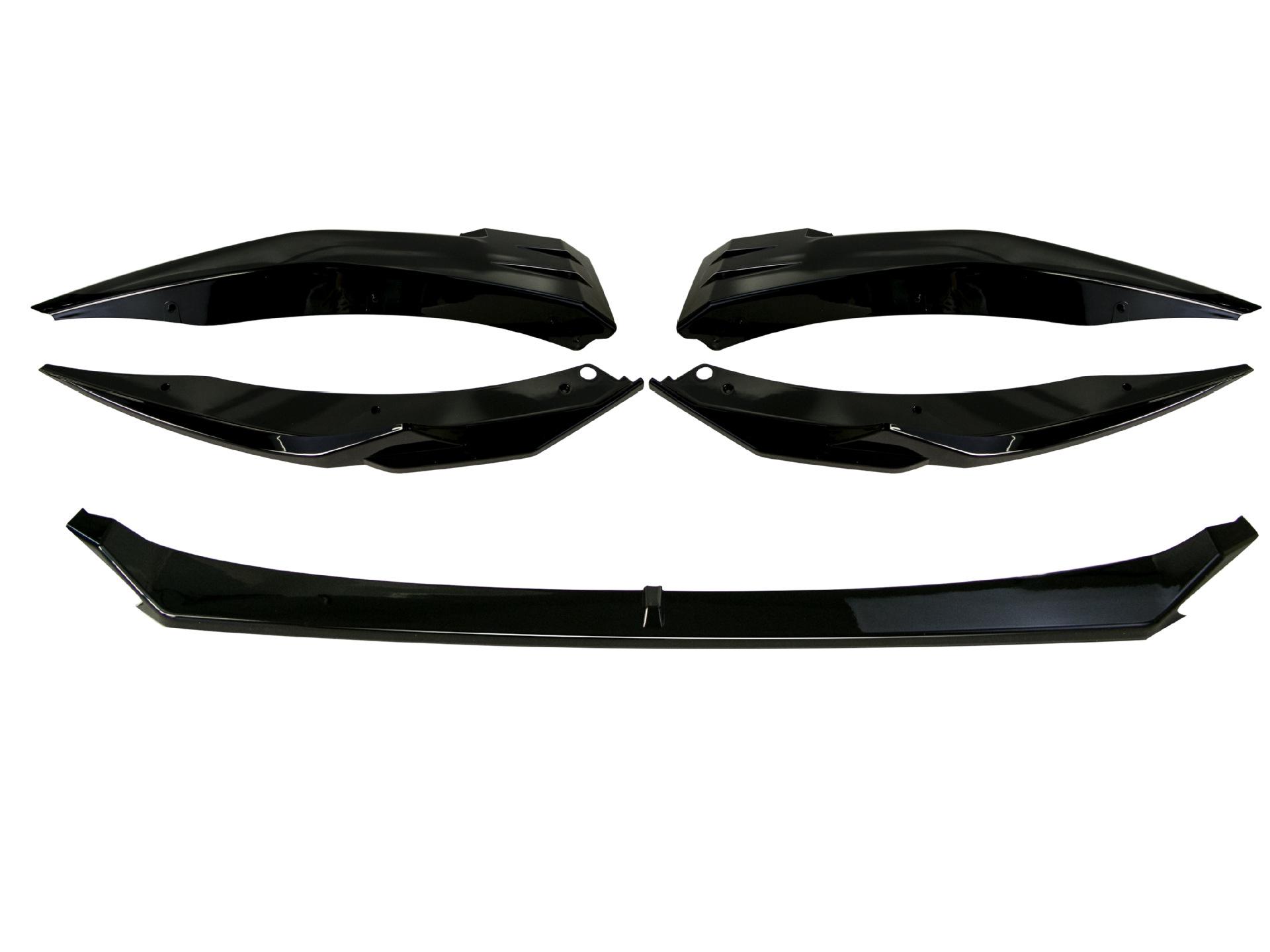 Обвес для Zeekr 001: Неразрушающая установка переднего спойлера, бампера и накладок-сплиттеров.