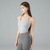 Swb25036-05 Zero Base Mid Bra Top Hush Grey