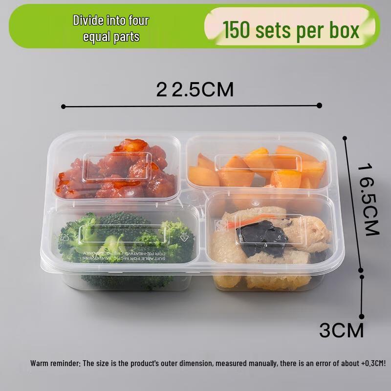 

Disposable Divided Square Meal Prep Containers