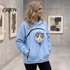 Freihändiger Tier-Träger Katze Hund Hoodies für Männer Frauen, Welpen Kätzchen Trage-Sweatshirt mit Halter Kängurutasche Reißverschlüsse, Großes Pullover Oberteil, Unisex
