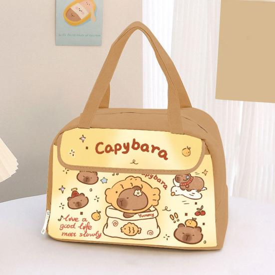 Cartoon Lunch Bag Insulated Bag Large Capacity Zipper Closure Waterproof Easy to Clean Lunch Tote Bag with Handle