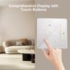 Smart Tuya WiFi Thermostat, Water Floor Heating Controller with LED Color Display, Shows Time Weekday Temperature