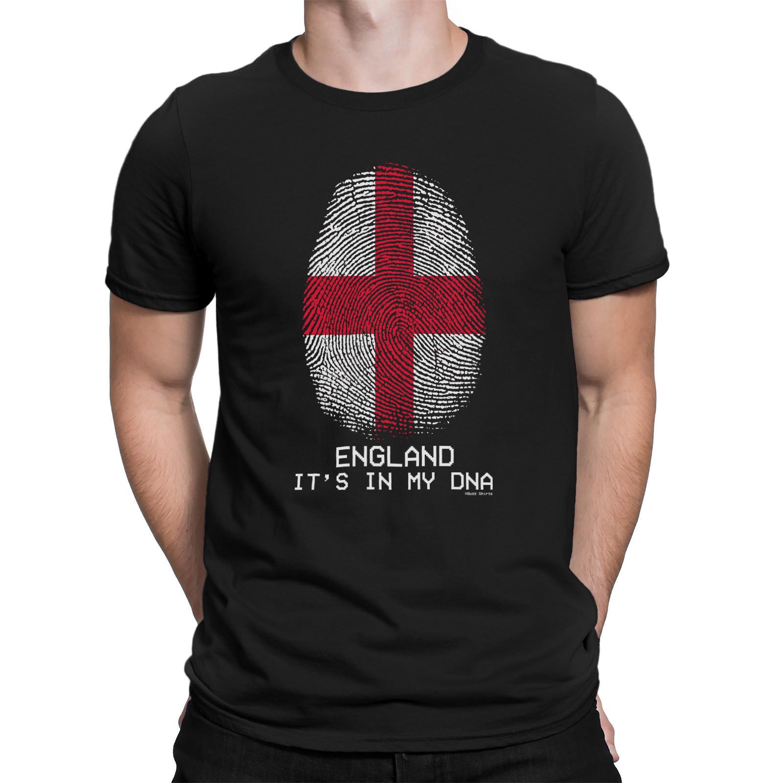 Mens English T-Shirt DNA Fingerprint FOOTBALL ENGLAND World Cup 2026 Kit Jersey S разноцветный