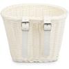 Bike Basket For Kids Front Bike Accessories Woven Wicker Bicycle Basket With Handlebar Streamers