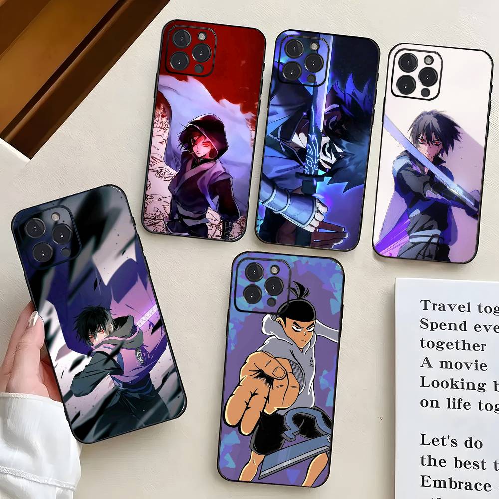 Coque de téléphone Anime S-Scissor Seven Pour IPhone 17 Air 16 15 14 13 Pro Max 11 12 Couverture en Silicone Noir