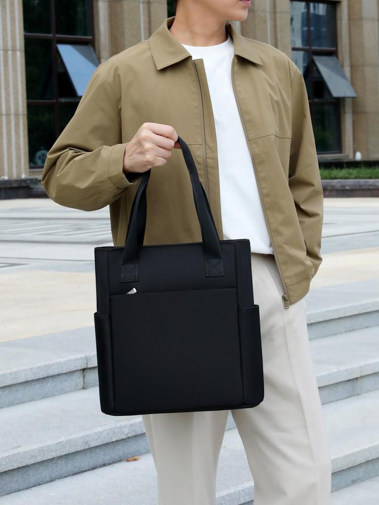 Men's Cross-Body Oxford Cloth Waterproof Briefcase and Shoulder Bag