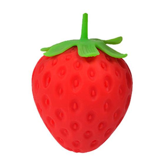 Decompression Toy Soft Comfortable Touch TPR Rubber Strawberry Stress Fidget Toy for Child