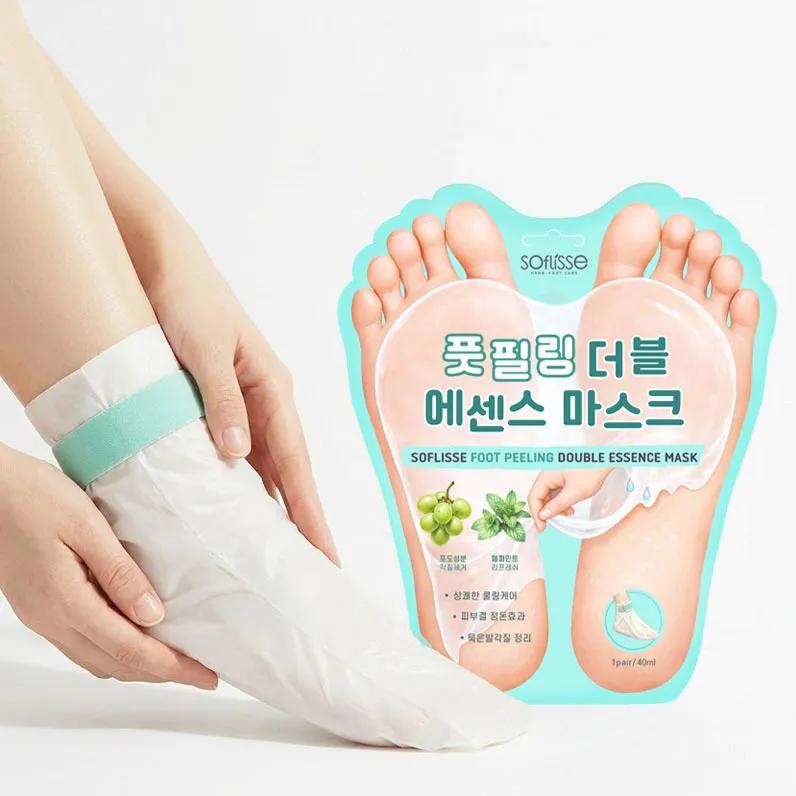 Maschera Doppia Essenza Esfoliante per Piedi Soflisse