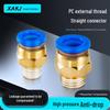 Blue PC External Thread Quick Connect Plastic Pneumatic Fitting for 8-02 Hose