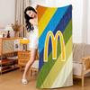 M Famous LOGO M-McDonaldes Beach Towel Bath Towels For Girl Microfiber Quick Dry Sand Free Beach Yoga Spa Gym Pool