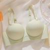 Traceless one-piece underwear, women's small breasts are large and comfortable, no steel rings, double breasts, anti-sagging comic bra cover