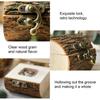 Creative Ring Box Wooden Handmade Crafts Rustic Jewelry Storage Holder Personalized Ring Bearer Box Wedding Gifts