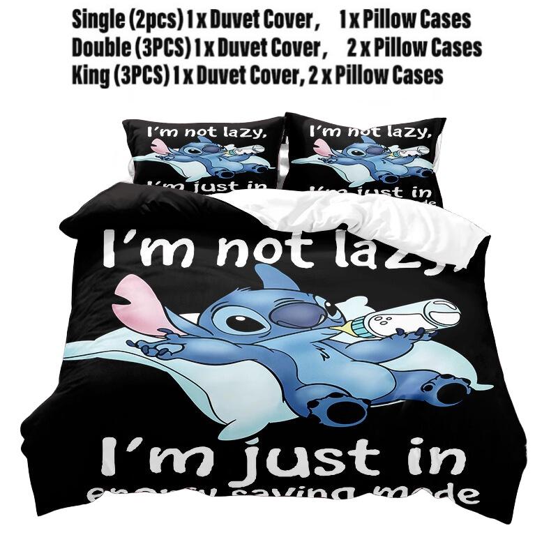 

Stitch Series Digital Print Bedding Set Two Or Three Pieces Modern And Simple Style Style G,Single (2PCS)