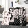 Facial Expressions Black White Blanket Soft Throw Blanket For Home Bedroom Bed Sofa Travel Office Solid Christmas Blanket