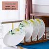 Handun Magnolia Flower 4-Piece Rice Husk Deep Dinner Plate Set