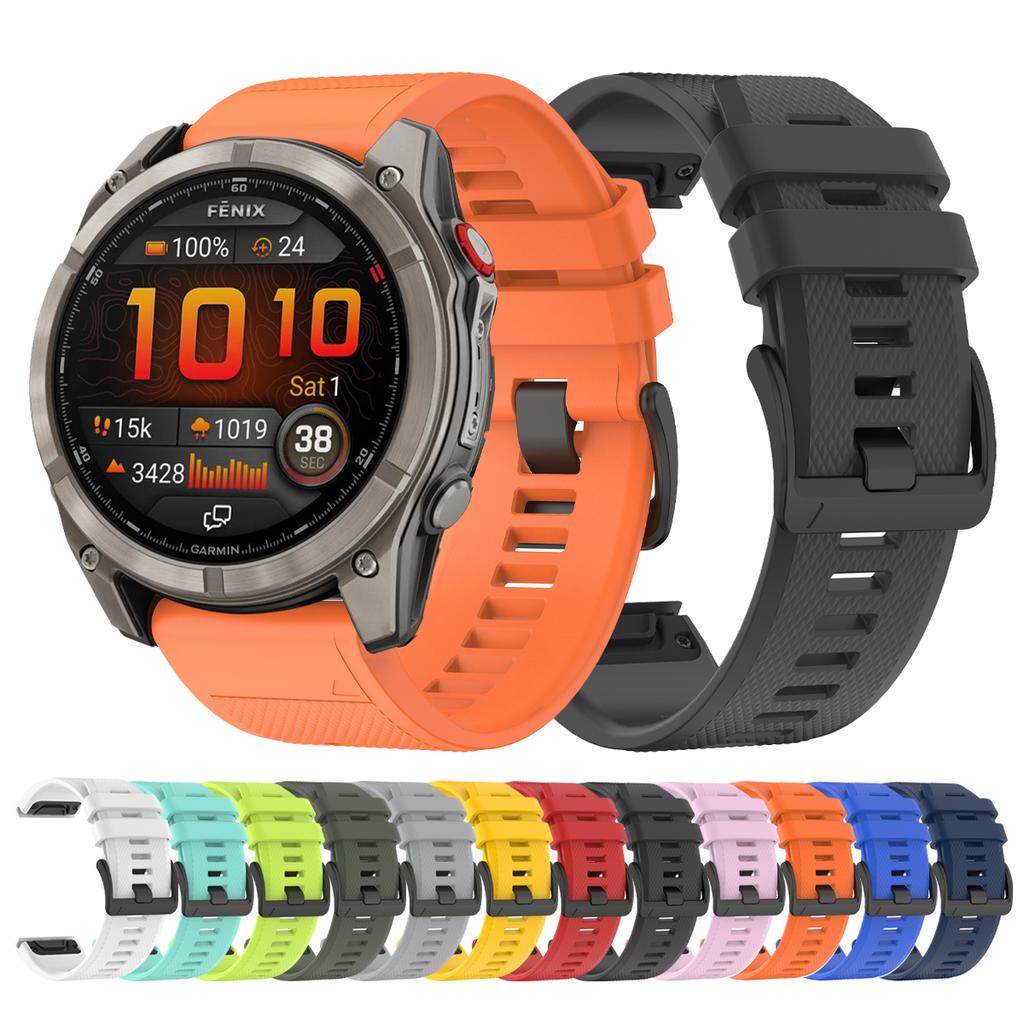 QuickFit Uhrarmband 22mm 26mm Silikonband für Garmin Fenix 8 pro E 7X 7/6X 6/3HR/Forerunner 970/Enduro 3 2 Offizielles Armband