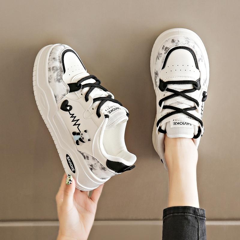 CRLAYDK Cute Womens Sneakers Walking Flat Low Top Casual Lace Up Platform Tennis Fashion Shoes Classic Skateboard Trainers