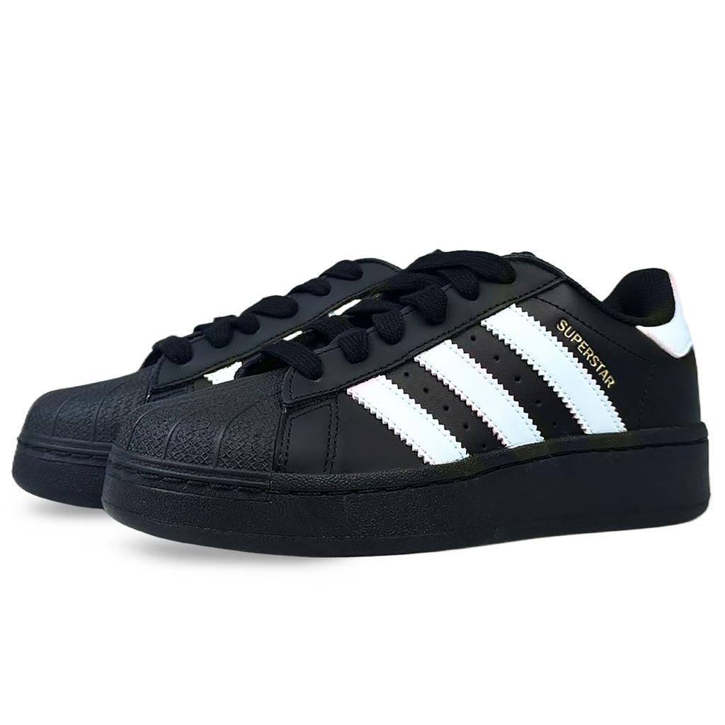 adidas Originals SUPERSTAR XLG Resistenti all'Abrasione Scarpe da Skateboard Basse Unisex Blu Nero IG9777(Team373-)