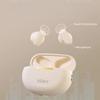 Bluetooth Earphones, Wireless Headphones, Open Semi-In Design, for Sports Running Cycling Calls Noise Reduction, Pink