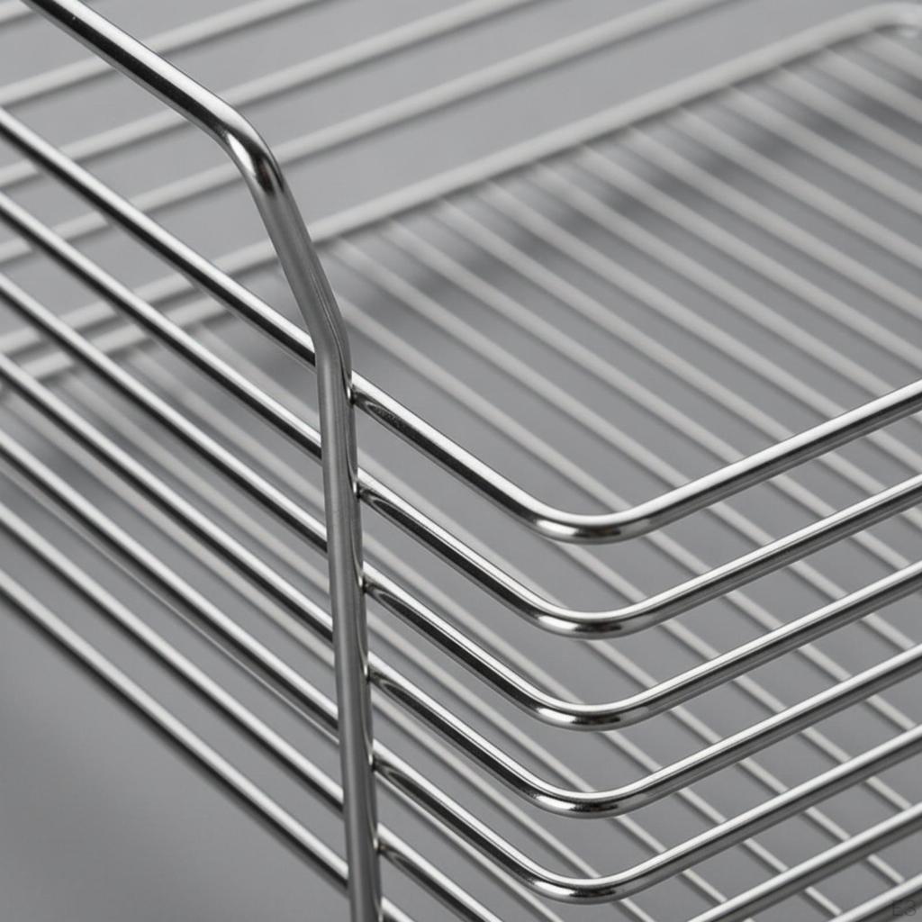 Stainless Steel Storage Basket Stackable Wire Rustproof Countertop Organizer for Pantry,