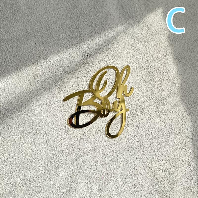 Alles Gute zum Geburtstag Kuchendekoration Gold Geburtstagstorte Seitendekoration Dessert Acryl Dekoration Babyparty Geburtstagsfeier Zubehör Geschenk