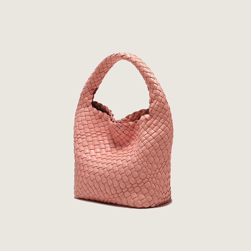 Woven Women's Bag with Niche Design, 2024 New Product, Basket-style Handbag, Mother-daughter Bag, Vintage Shoulder and Crossbody Bag