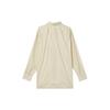 Uniqlo U Series Solid Color Single-Breasted Loose Long Sleeve Shirt Men Shirts Cream 455962-40