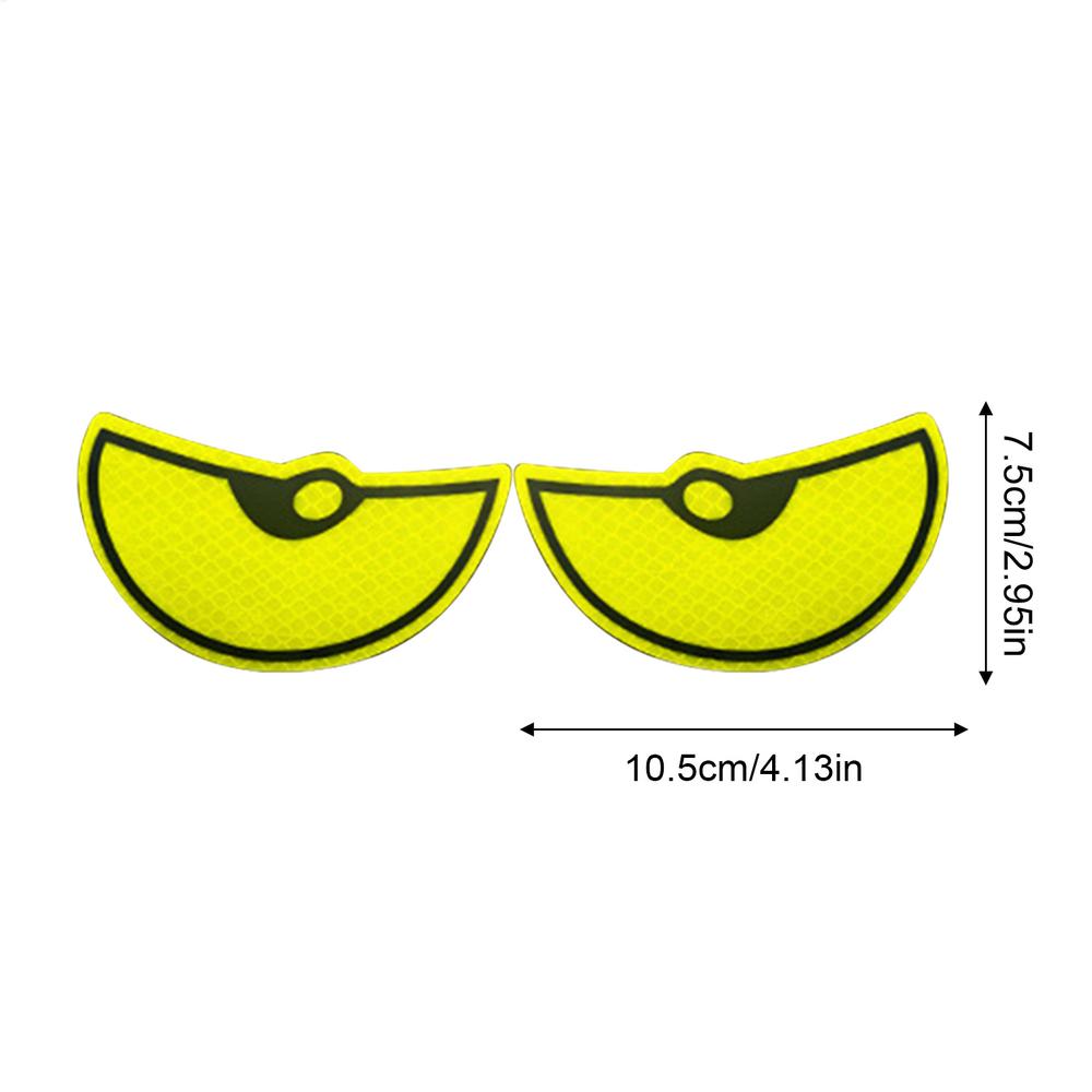 Reflective Eye Decal Safety Reflector Car Stickers Eye Night Safety Driving Reflective Cute Caution Decal for Bumpers Window