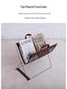 Contemporary Light Luxury Magazine & Book Storage Rack