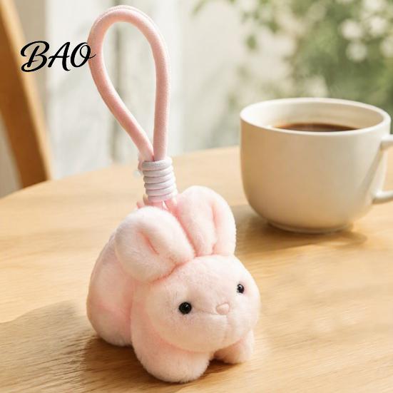 Fragrant Rabbit Bag Decoration Scented Bunny Plush Keychain, Mini Stuffed Animal with Fragrance Decorative Pendant for Keys Beads, Cute Hanging