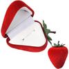Velvet Strawberry Ring Box Cute Gift Box for Women Wedding Ring Display Multiple Rings Storage Engagement Proposal Birthday