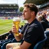 Soccer Beer Glass Large Capacity Football Mug Heavy Duty Clear Pint Cup
