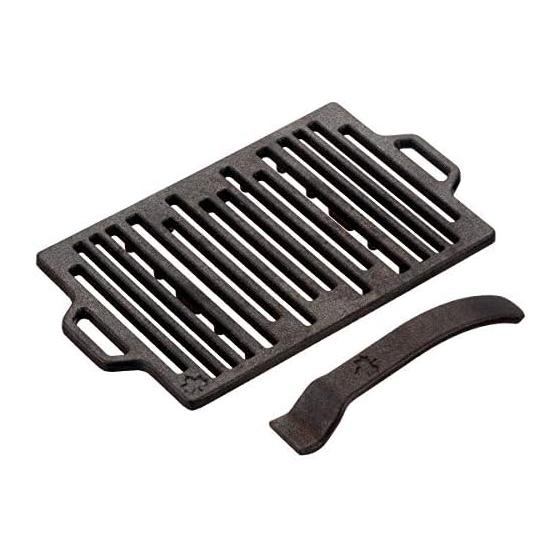 LOGOS Pyramid Iron Grill Roaster 81064205 Black (approx.) Width 27.5 x Depth 16 x Height 1.5 cm