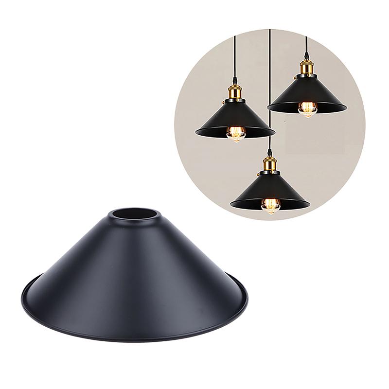 Black Iron Lampshade American Retro Industrial Style Chandelier Wall Lamp Table Lamp Lampshade For Restaurant Clothing Store