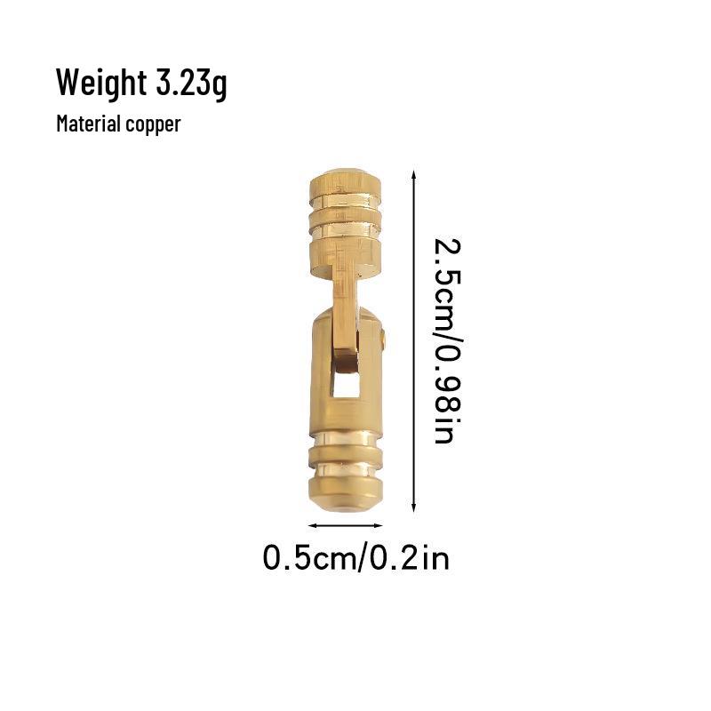 Brass Cylinder Hidden Hinges for Wooden Gift Boxes and Metal Hardware Accessories