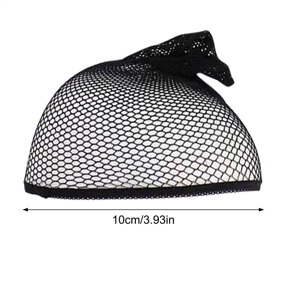 

Wig Net Weaving Hair Caps Mesh Net Liner Weaving Caps Elastic Portable Closed End Hair Mesh Net Wig Caps for Girls Adults Women чёрный