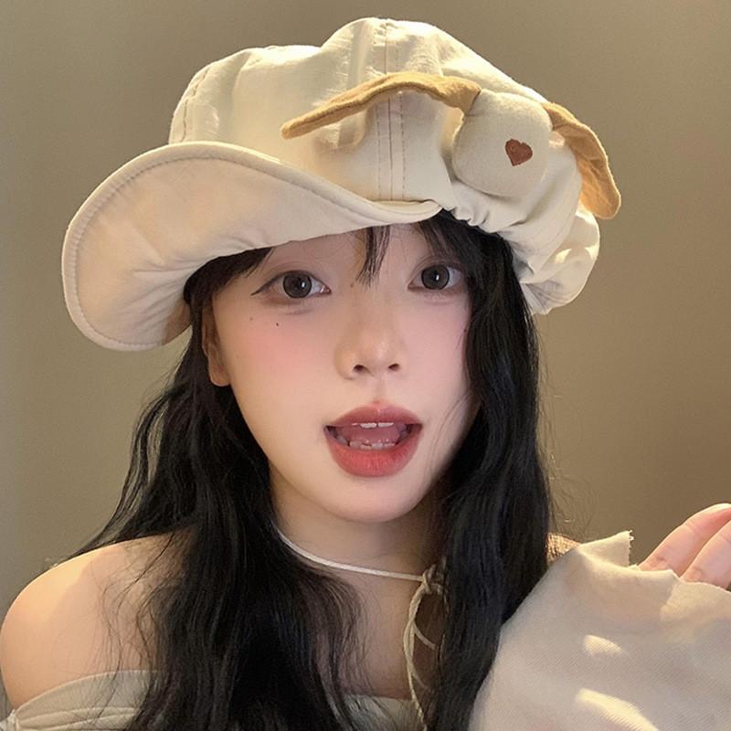 Chic Cloud Dog Beret Hat Unisex Design For Cute Spring  Outdoors Wear Leisure