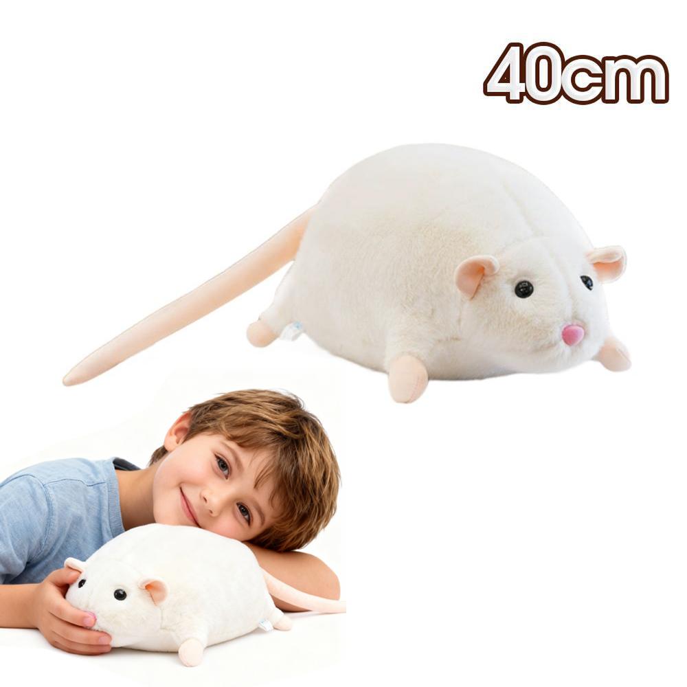 

3D Simulated Mouse Super Soft Plush Mouse Plushy Doll Stuffed Rat Plush Animal Toy Peluche Mascot New Year Birthday Gift белый