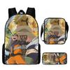 Backpack Naruto Children Set With Pencil Case And Versatile For School Trips Day