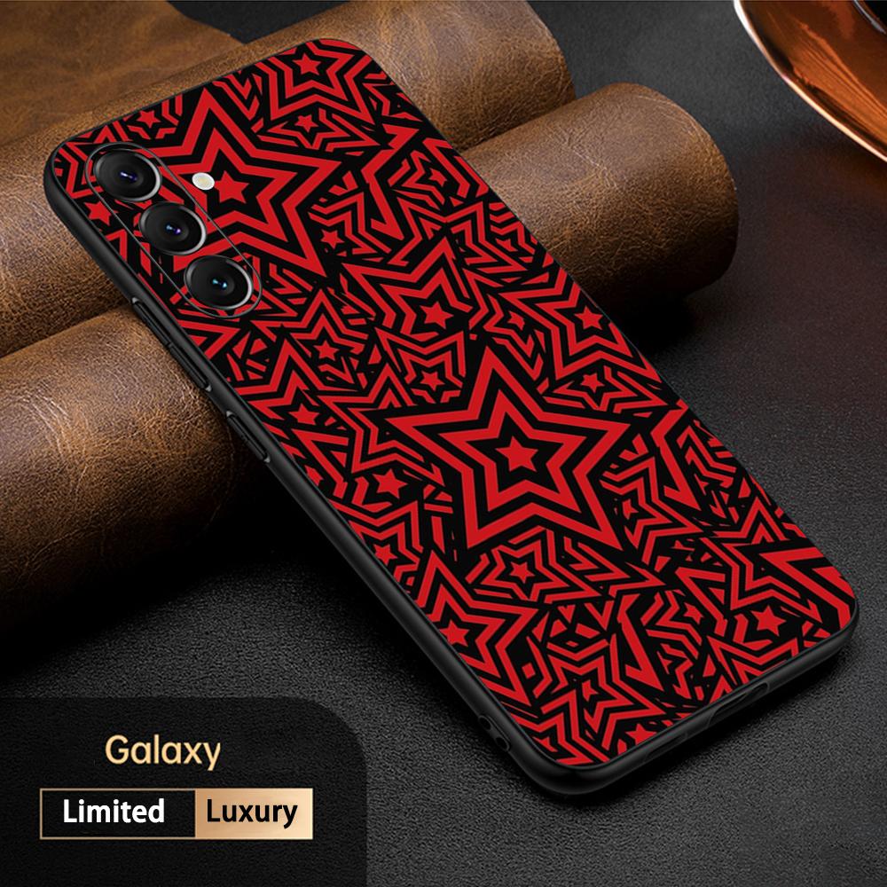 P5 hot game pattern design ins Phone Case For Samsung Galaxy S26 S25 S24 S23 S22 S21 Plus Ultra Note20 Soft Black