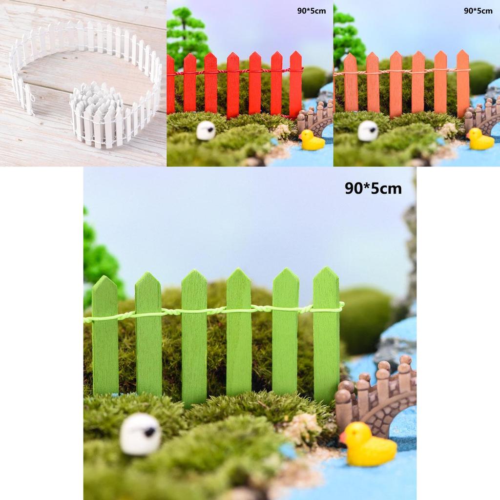 Mini Diy Wood Fence For Miniature Plant Decor And Landscape Crafts**