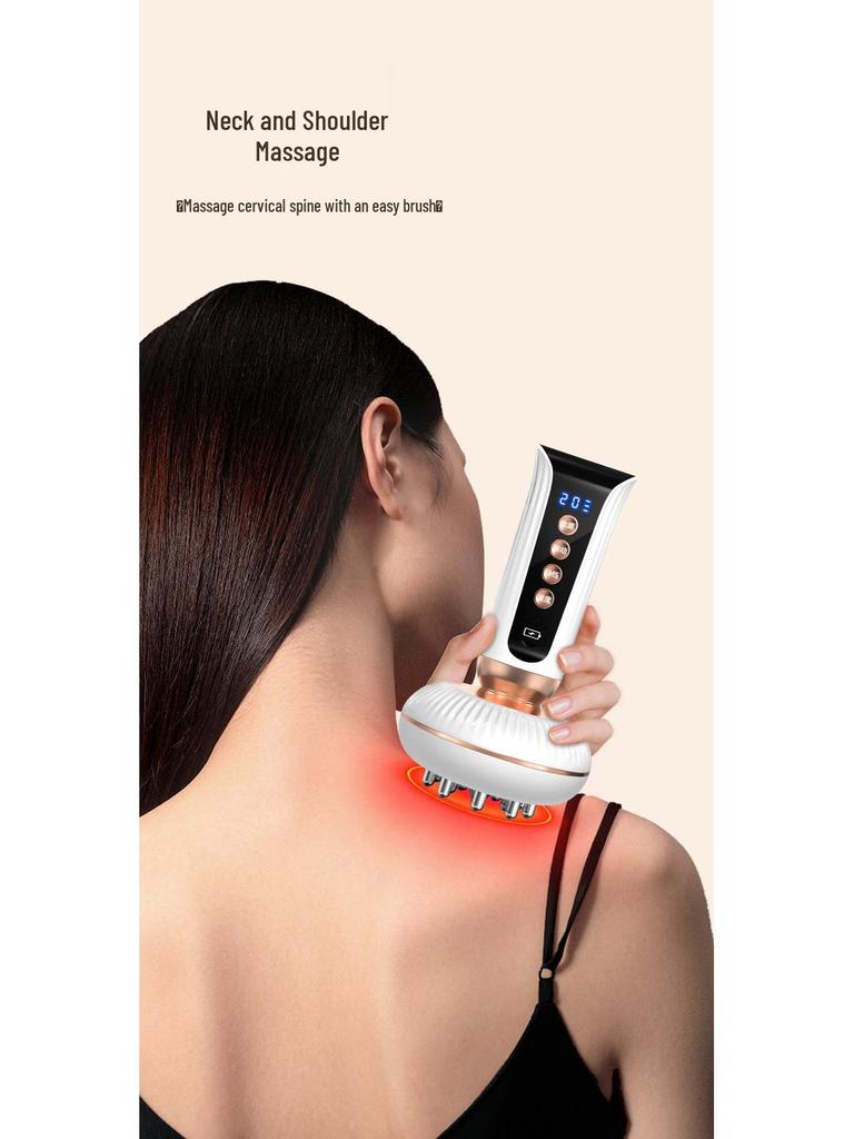 Electric Meridian Massage Brush for Full-Body, Leg, Abdomen, and Back Therapy